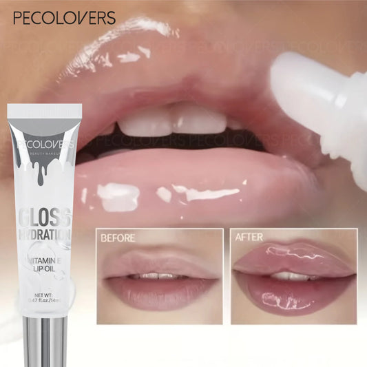 Glitter Lip Gloss, Layering Lipstick and Lip Gloss with Fine Shimmer Looks so Beautiful, Moisturizing and Hydrating Tinted Gel